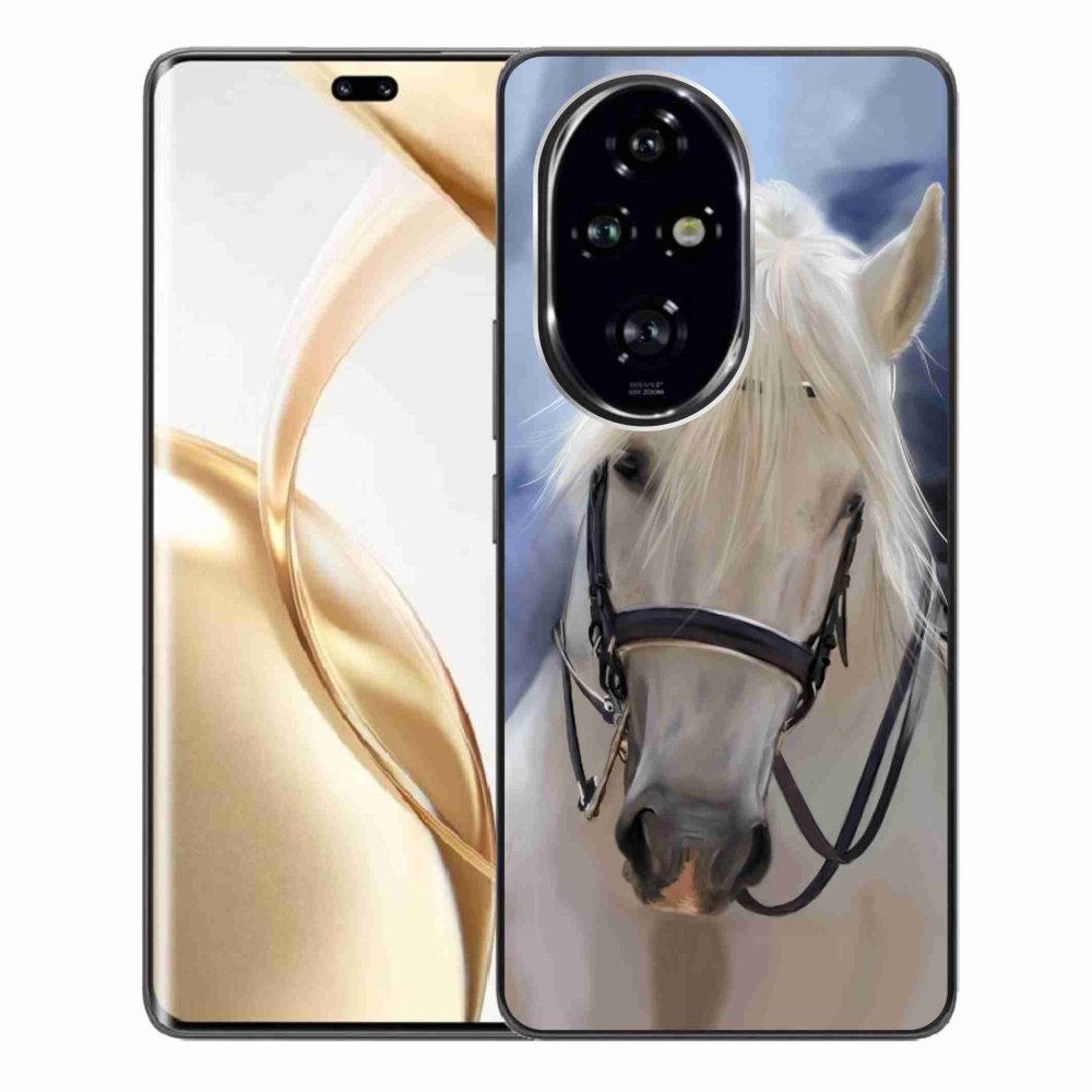 Zselés borítás mmCase a Honor 200 Pro 5G készülékhez - fehér ló