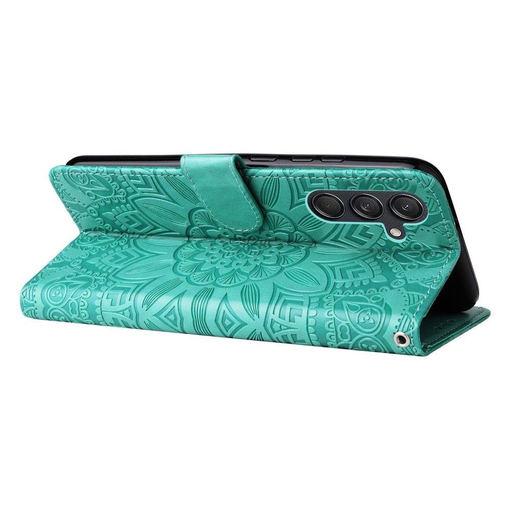Napraforgó könyvtáska Samsung Galaxy M55 5G - teal - teal