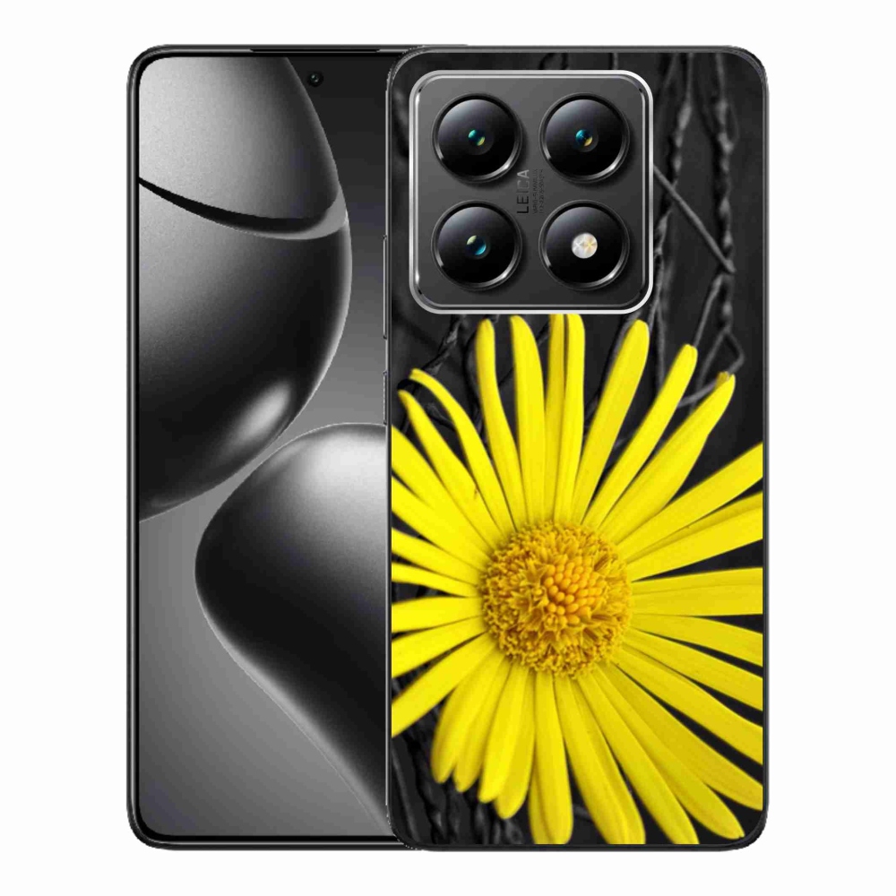 Gél borító mmCase a Xiaomi 14T-hez - sárga virág