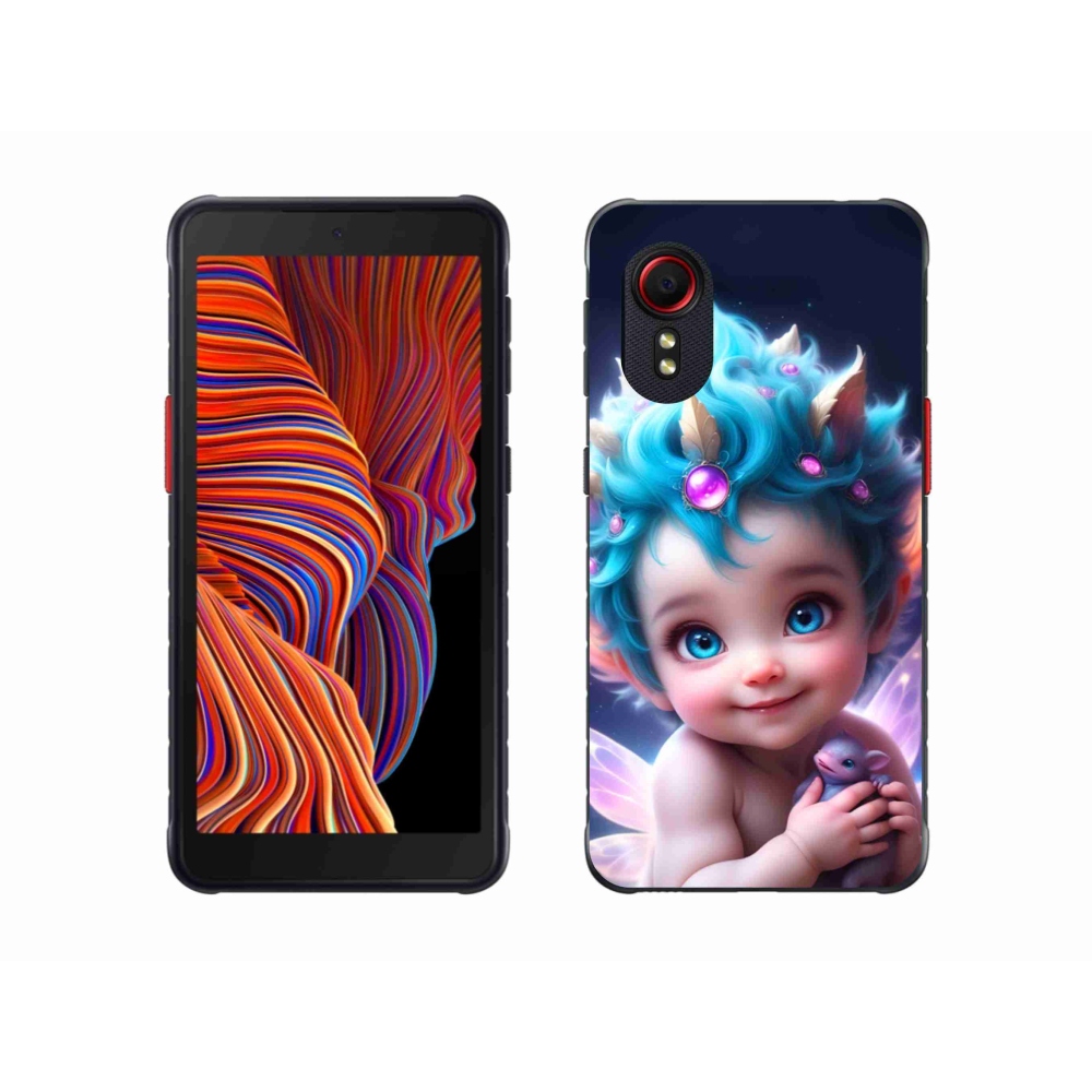 Gél borítás mmCase Samsung Galaxy Xcover 5 - baba pillangószárnyakkal