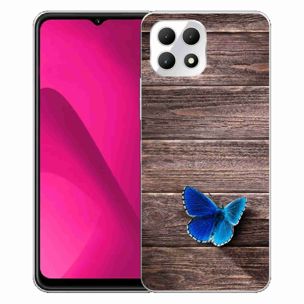 Zselés borítás mmCase a T-Mobile T Phone 2 készülékhez - kék pillangó 1