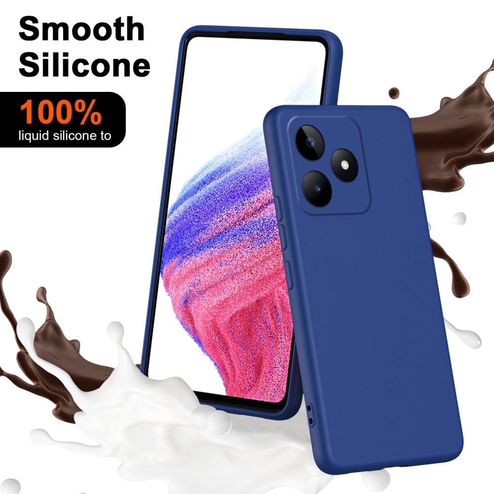 Matt gél mobil tok Realme C51/C53 - kék