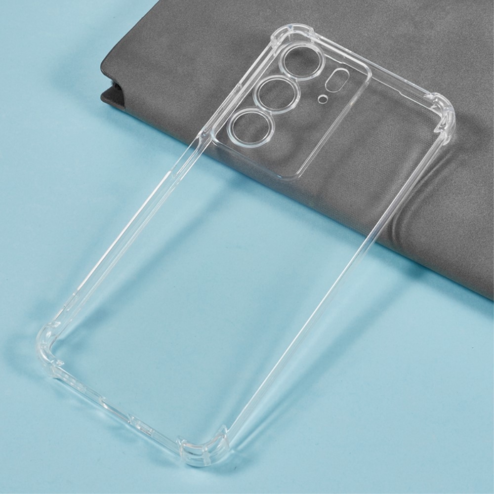 Átlátszó zselés tok megerősített sarkokkal a Realme 14x 5G/Realme C75 készülékhez - átlátszó