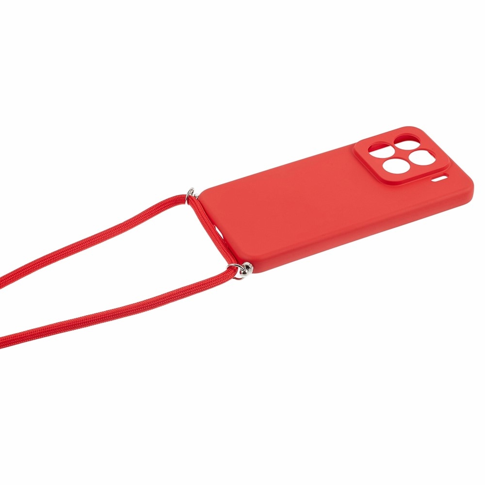 Bélelt zselés tok zsinórral Xiaomi 15 Pro-hoz - piros
