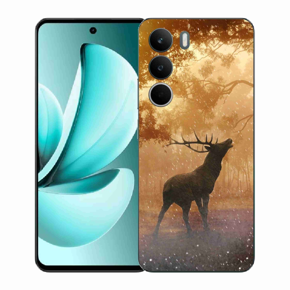 Zselés borítás mmCase a Realme C71 készülékhez - szarvasok a szarvasbőgésben