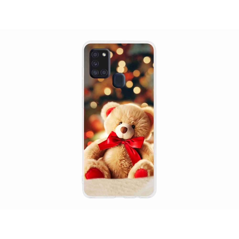 Gél védőhuzat mmCase Samsung Galaxy A21s készülékhez - mackó