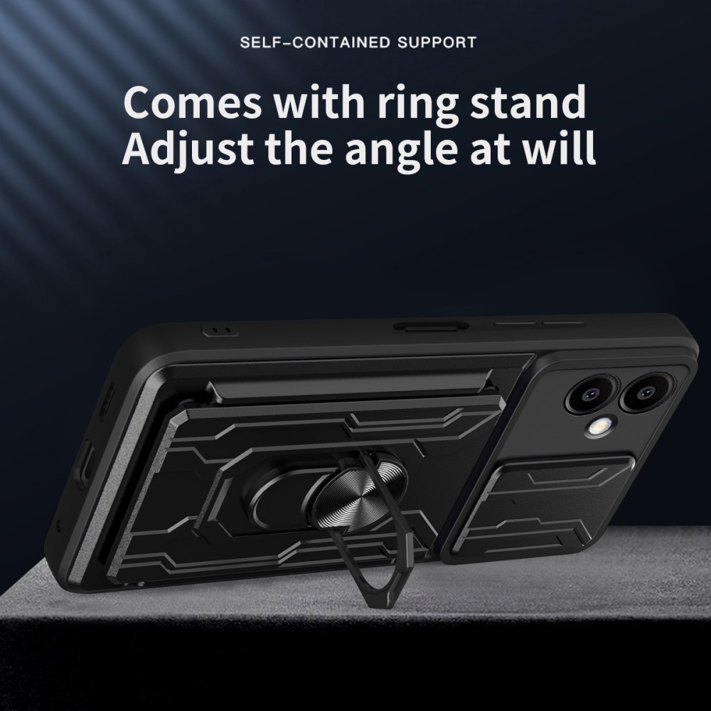 Csúszós, tartós borító Samsung Galaxy A06 4G készülékhez - fekete