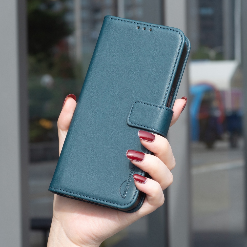 BNF könyvtáska iPhone 17 Air készülékhez - zöld