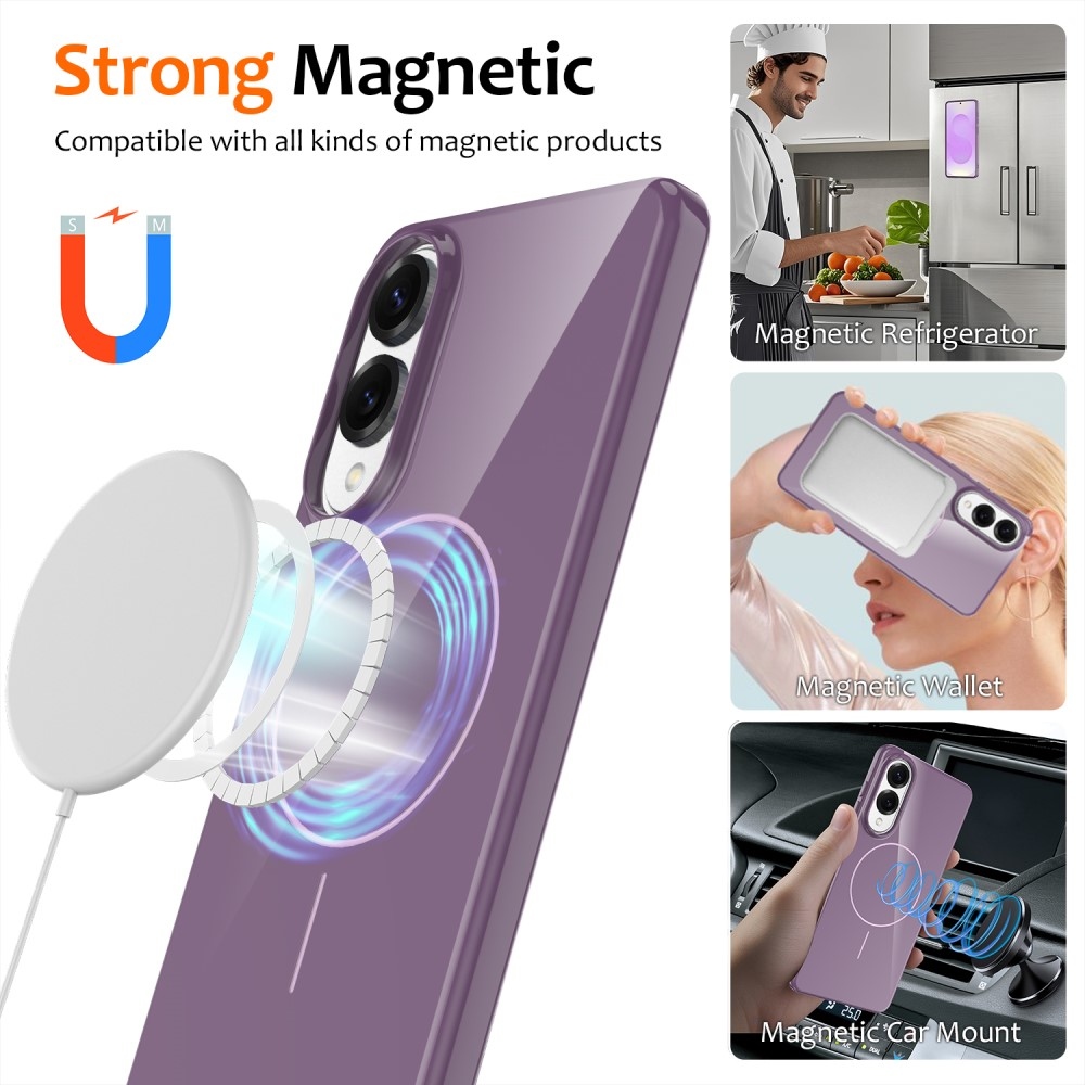 MagSafe zselés tok Samsung Galaxy S25 Edge készülékhez - lila