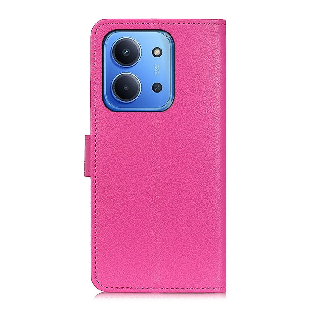 Litchie könyv tok Xiaomi Redmi 15C 4G/5G (173mm) - rózsaszínű