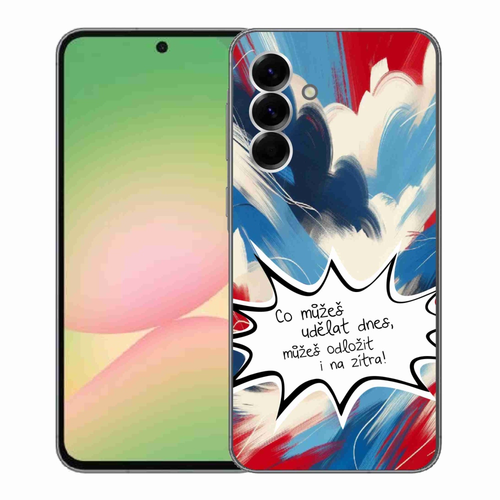 Gél borító mmCase Samsung Galaxy A56 5G - vicces szöveg 9 fehér háttér