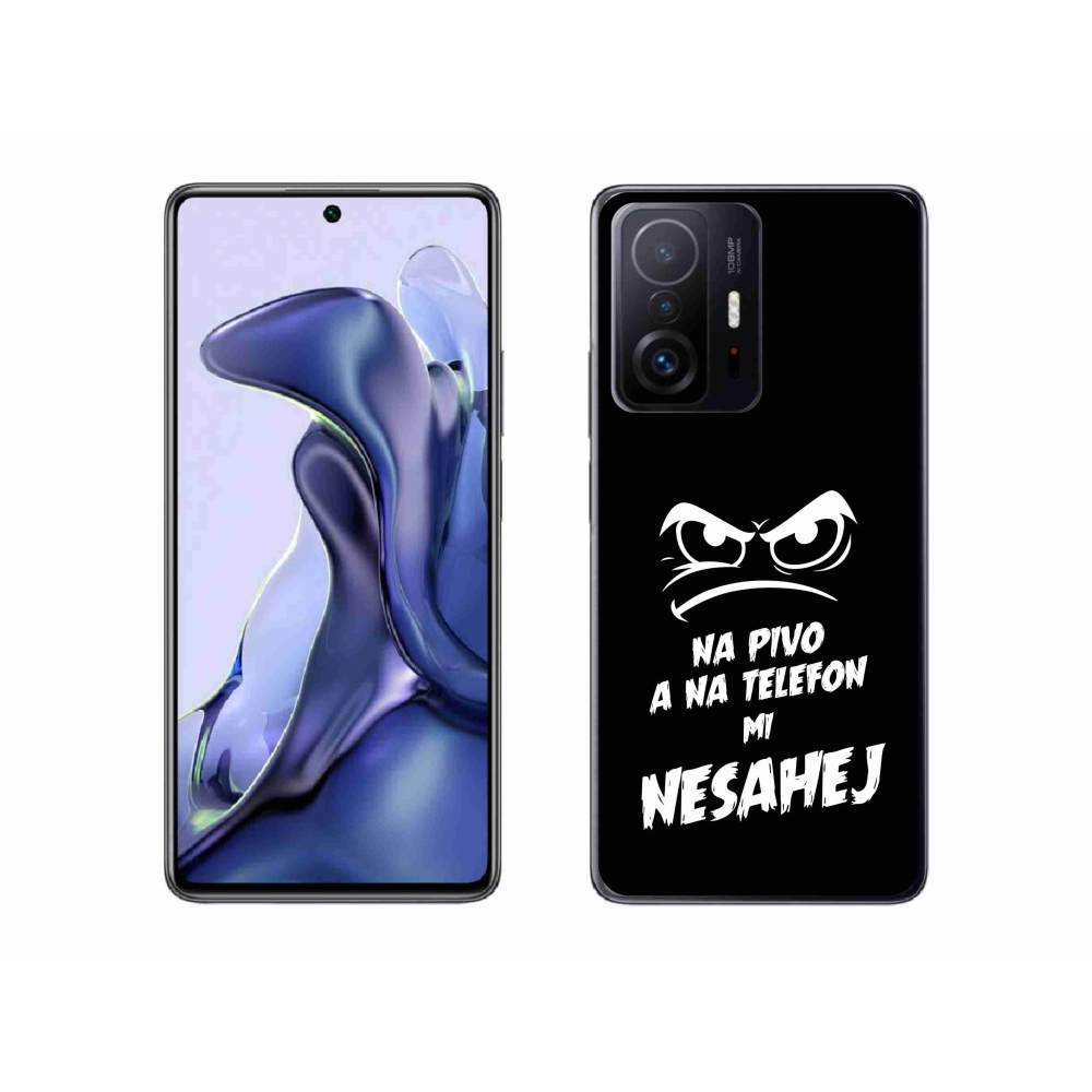 Gél borítás mmCase a Xiaomi 11T-hez - sör motívum 2 fekete háttérrel