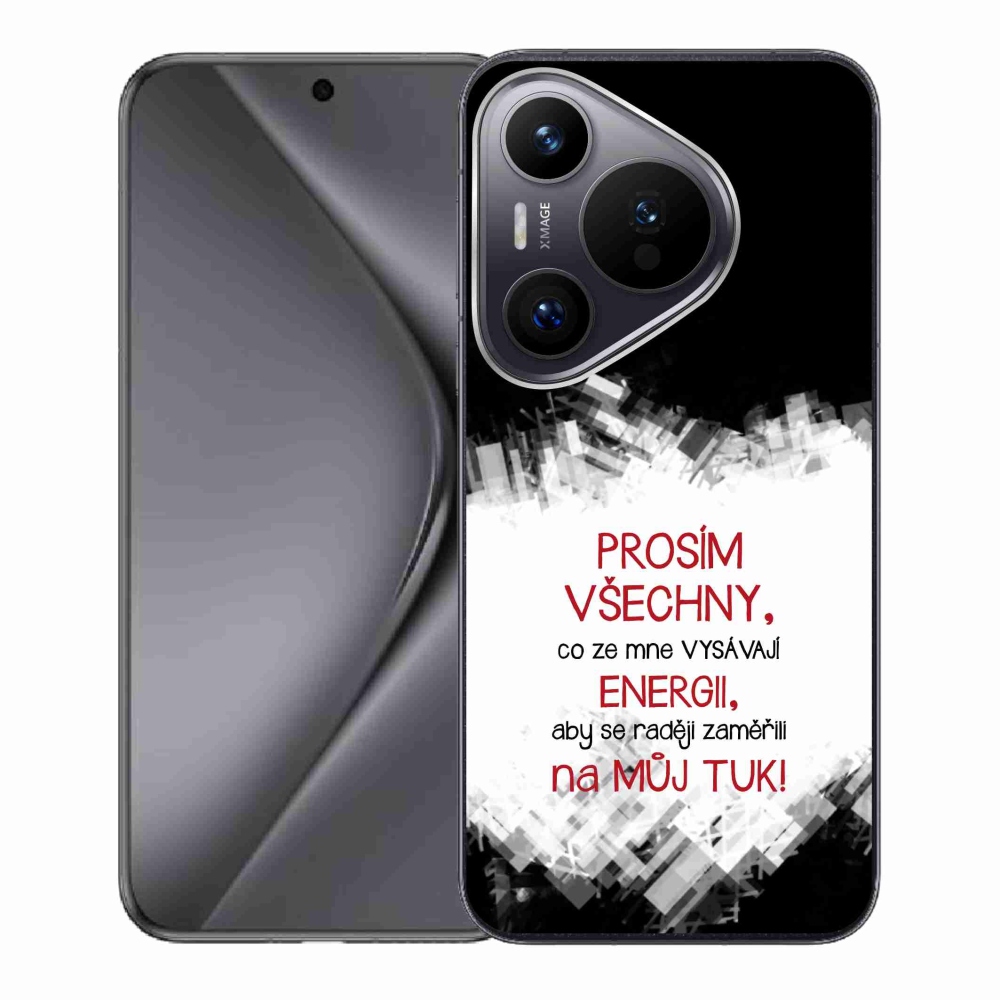 Gél borító mmCase a Huawei Pura 70 - vicces szöveg 1 piros