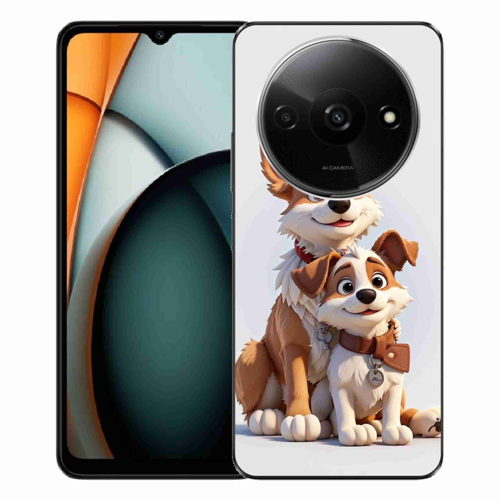 Gél borítás mmCase a Xiaomi Redmi A3-hoz - kutyák rajzolása