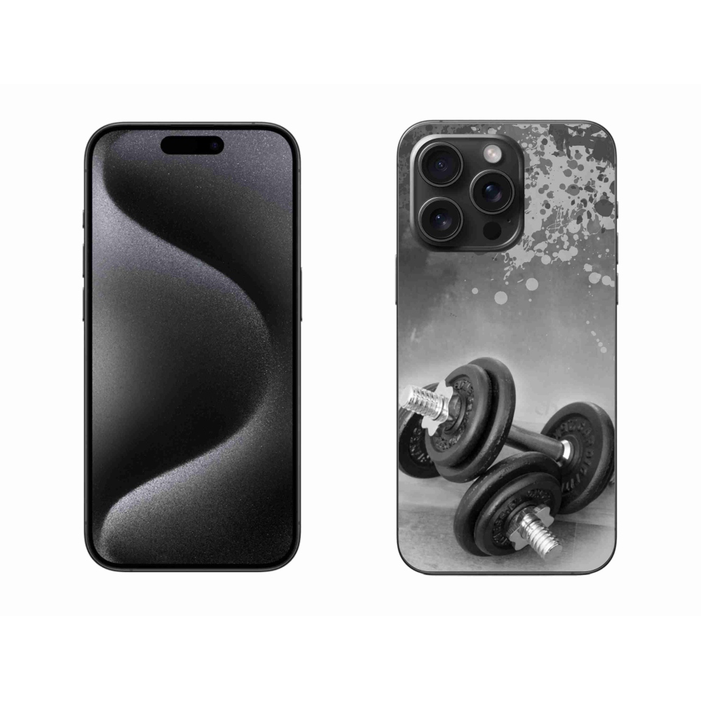 Zselés borítás mmCase iPhone 15 Pro Max készülékhez - súlyzók 1