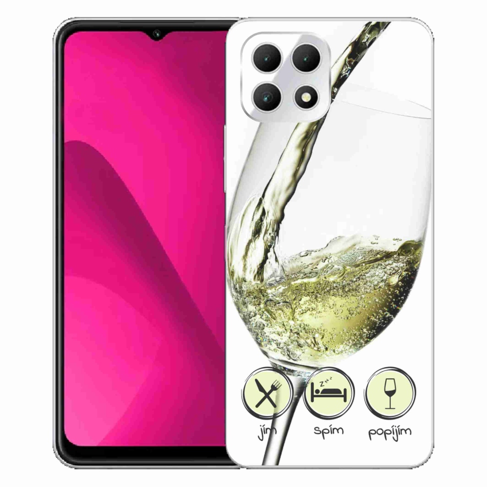 Zselés borítás mmCase a T-Mobile T Phone 2 készülékhez - borospohár fehér