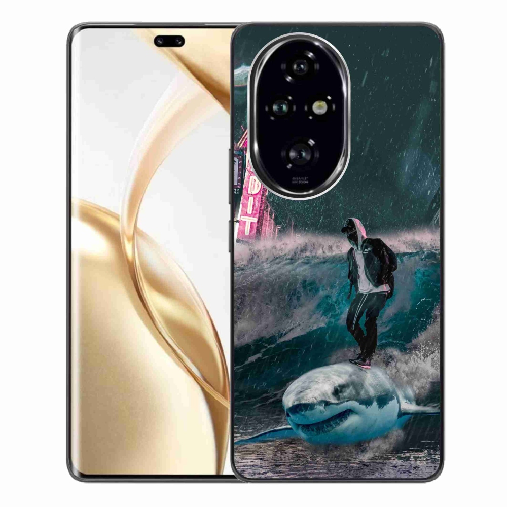 Zselés borítás mmCase a Honor 200 Pro 5G készülékhez - cápa
