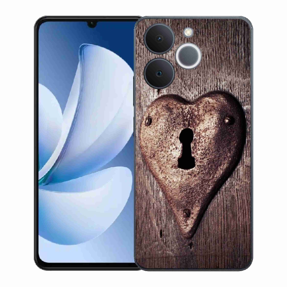 Zselés borítás mmCase a Realme Note 70T készülékhez - szív alakú zárral