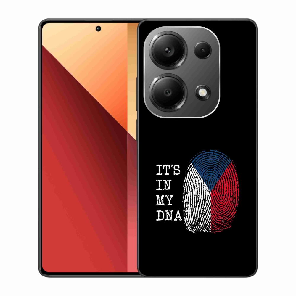 Gél borítás mmCase a Xiaomi Redmi Note 13 Pro 4G/Poco M6 Pro - zászlós ujjlenyomat fekete háttérrel