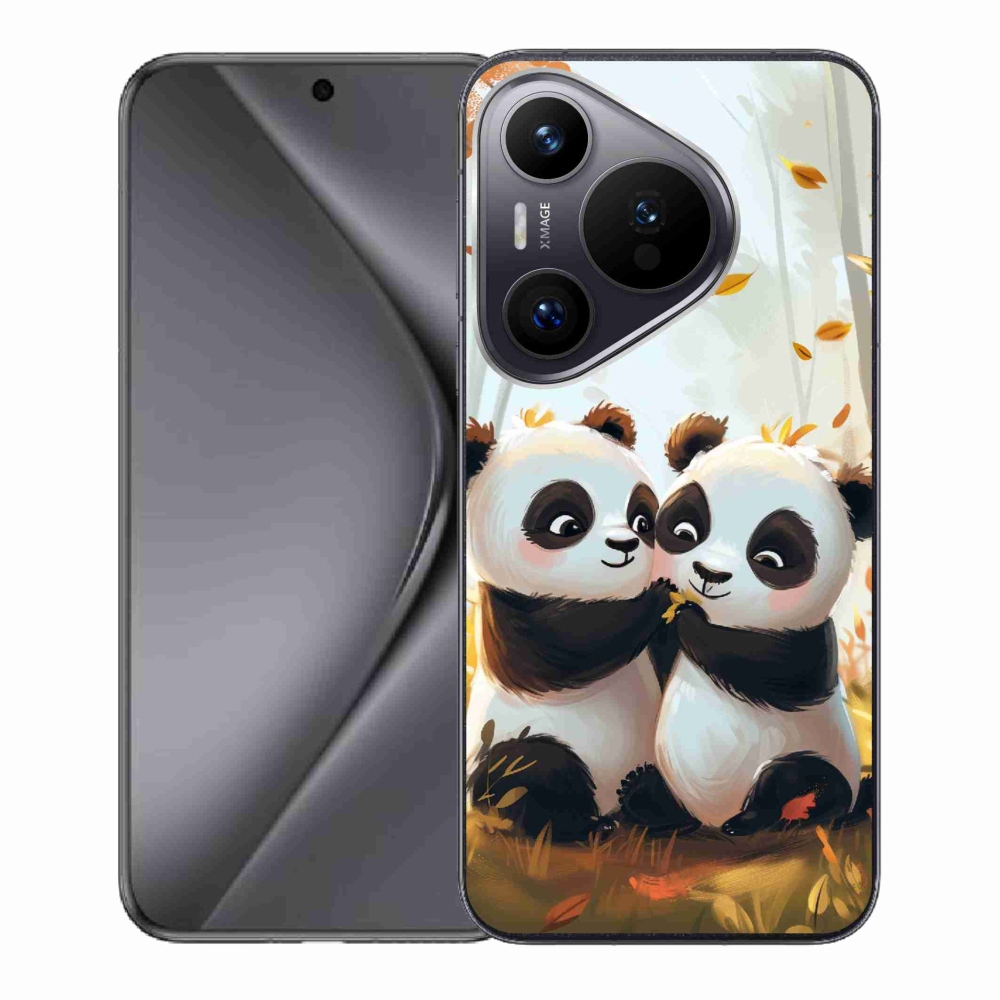 Gél borítás mmCase a Huawei Pura 70 készülékhez - pandák