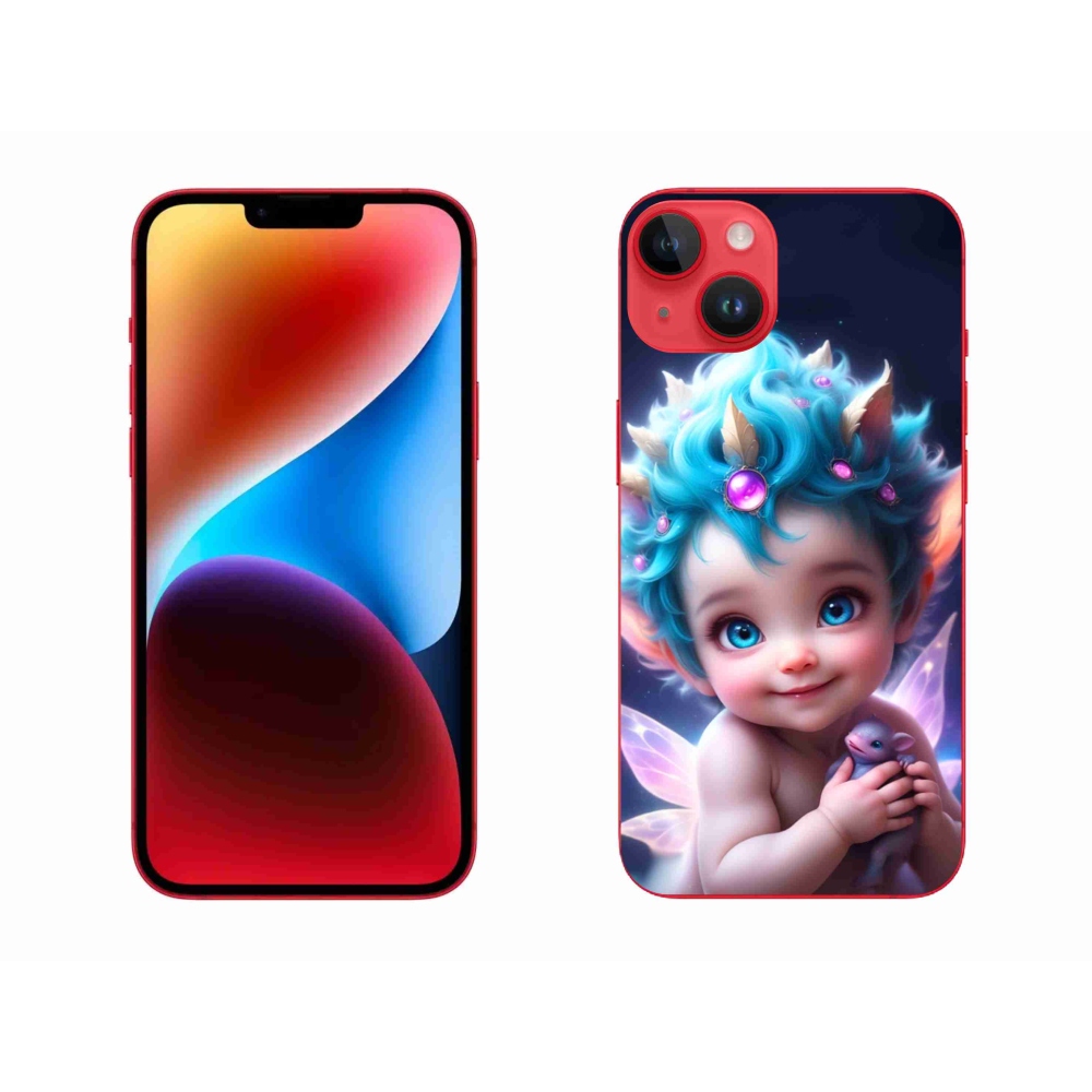 Zselés borítás mmCase iPhone 14 Plus készülékhez - baba pillangószárnyakkal