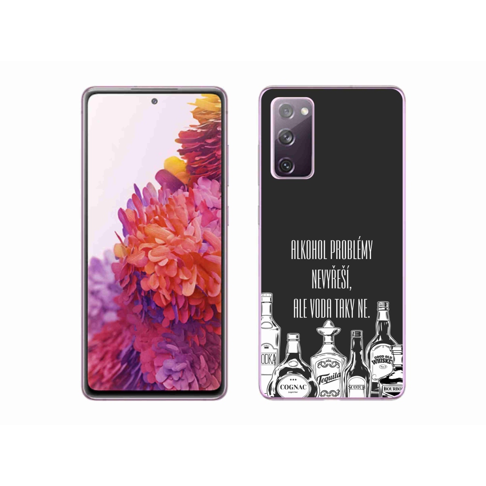 Gél borító mmCase Samsung Galaxy S20 FE - vicces szöveg fekete háttérrel