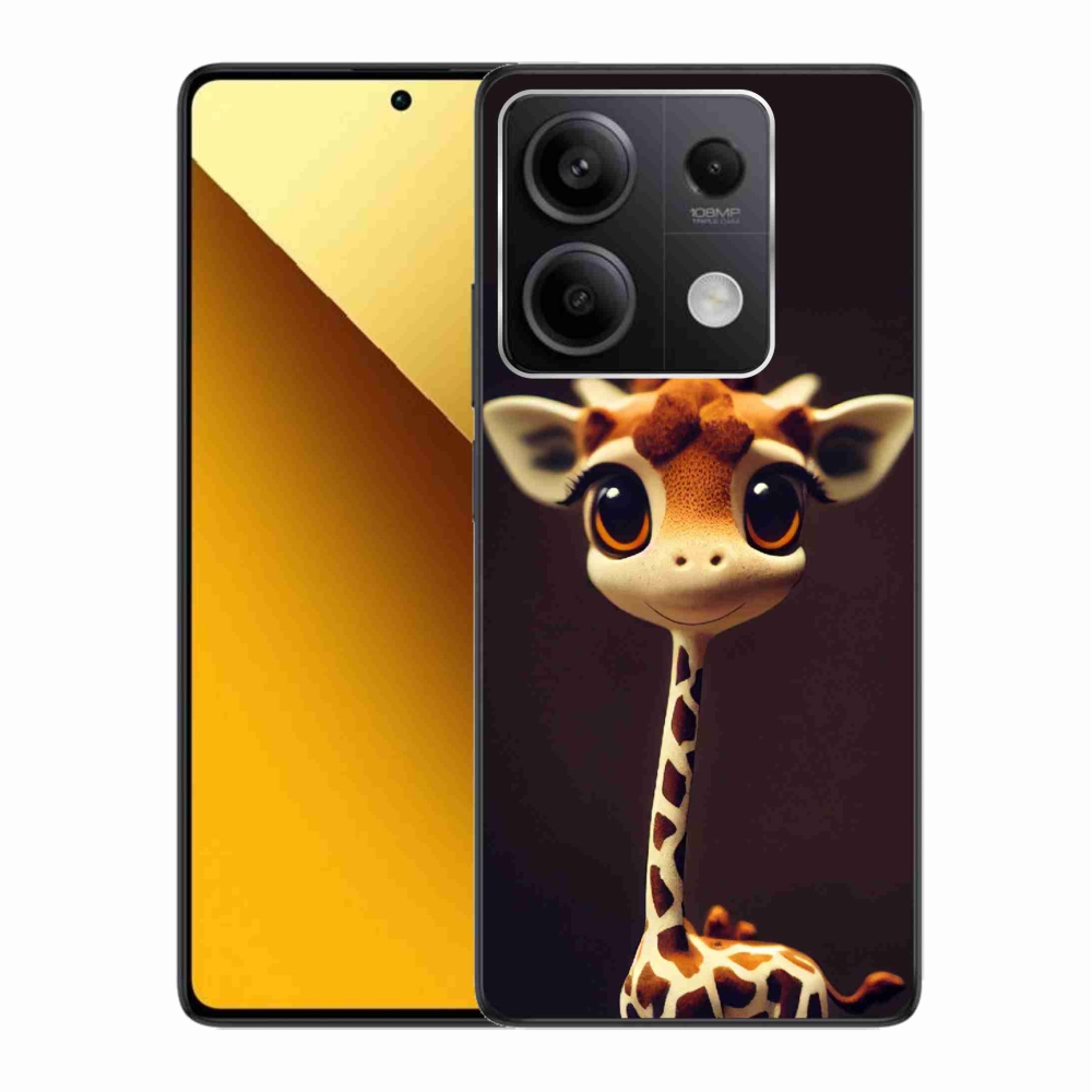 Gél borítás mmCase a Xiaomi Redmi Note 13 5G számára - kis zsiráf
