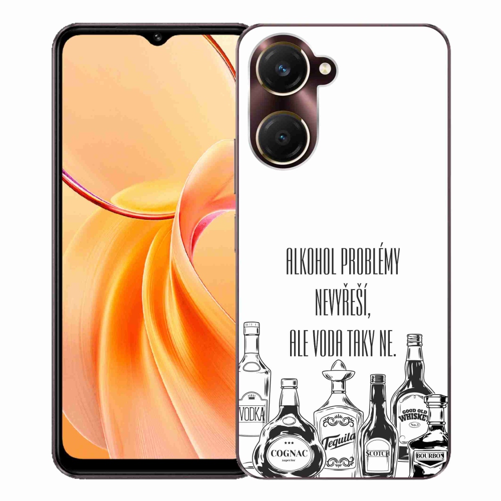 Gél borító mmCase Vivo Y28s 5G - vicces szöveg fehér háttérrel