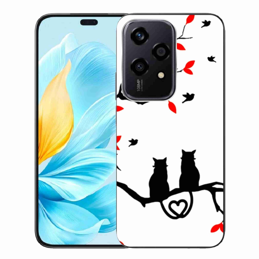 Zselés borítás mmCase a Honor 200 Lite 5G számára - macska szeretet