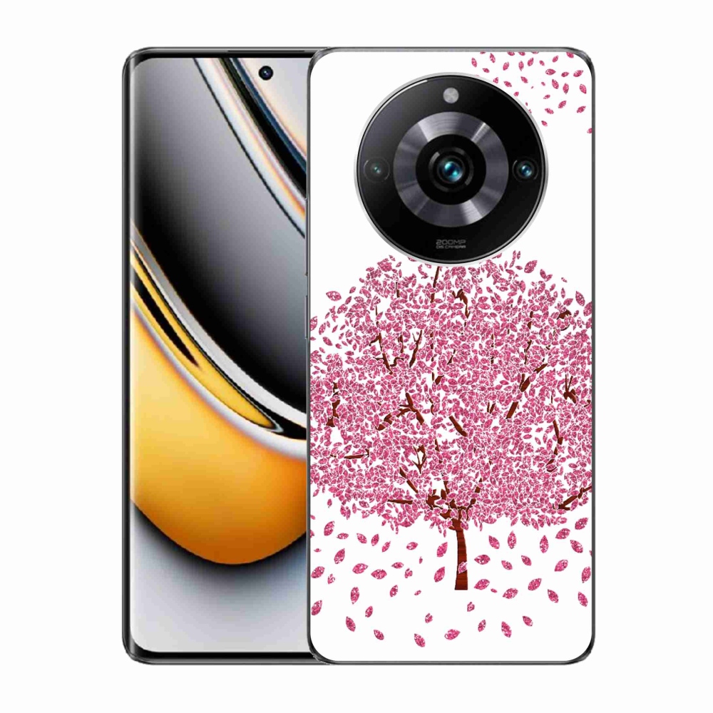 Zselés borítás mmCase a Realme 11 Pro/11 Pro+ készülékhez - rajzfilmfa levelekkel