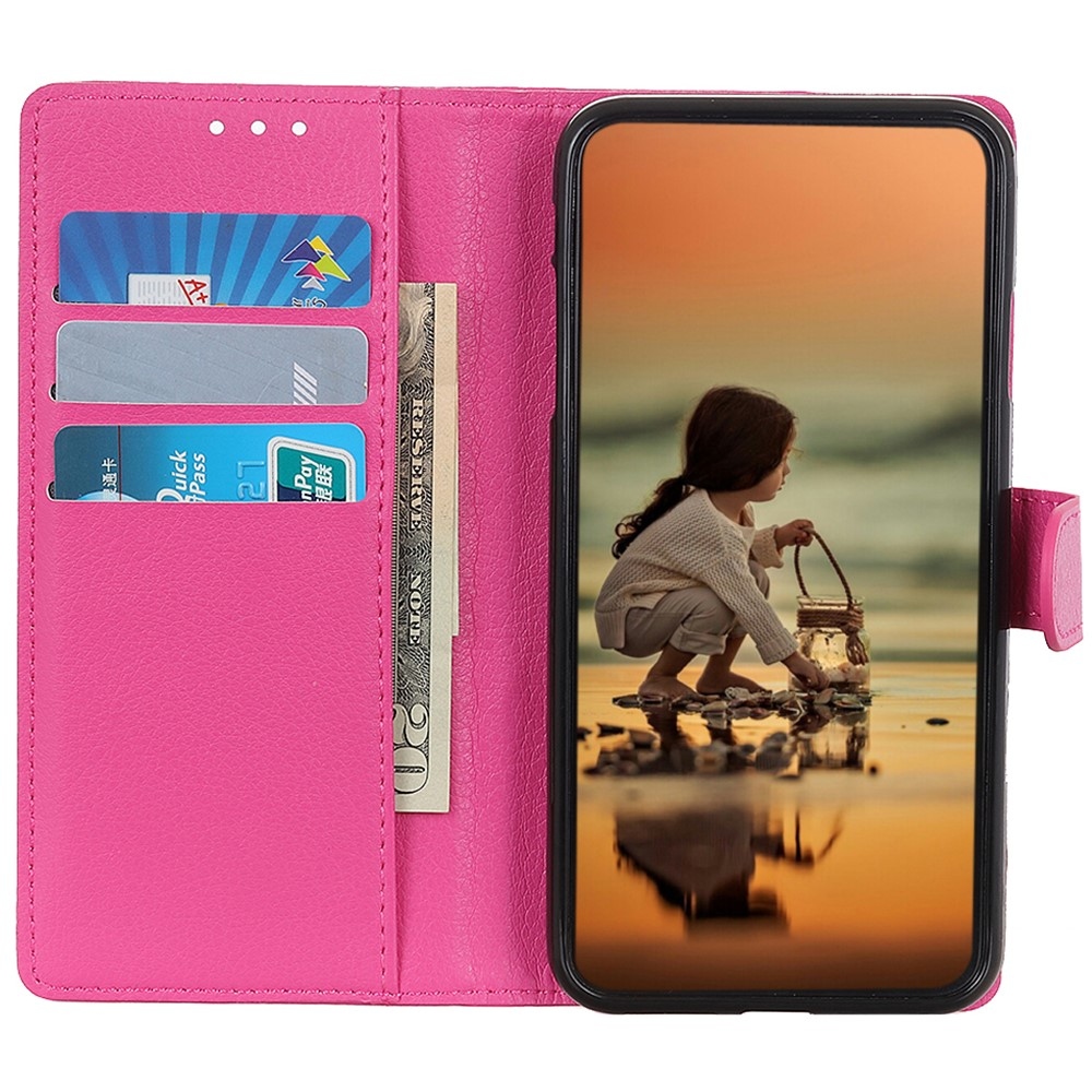 Litchie könyv tok Xiaomi Redmi Note 13 Pro 4G/Poco M6 Pro - rózsa