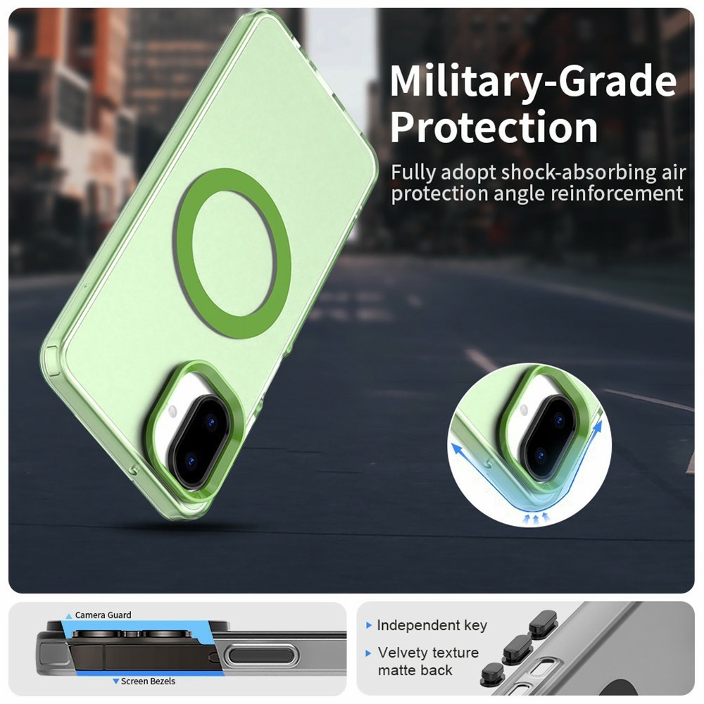 Candy zselés tok MagSafe Samsung Galaxy A07 4G - zöld