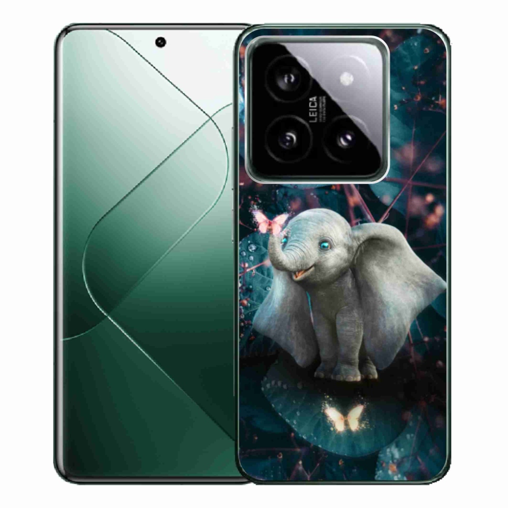 Gél borítás mmCase a Xiaomi 14 Pro számára - aranyos elefánt