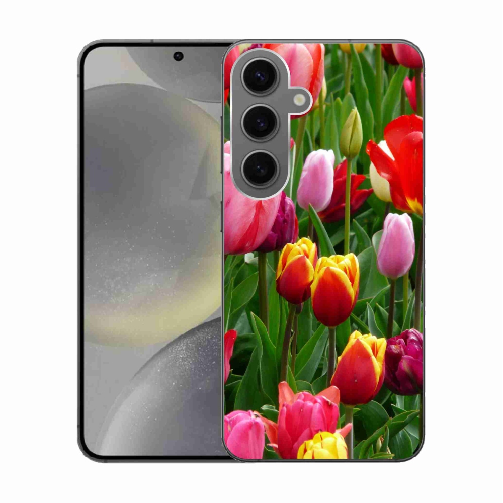 Zselés borítás mmCase Samsung Galaxy S24 készülékhez - tulipánok