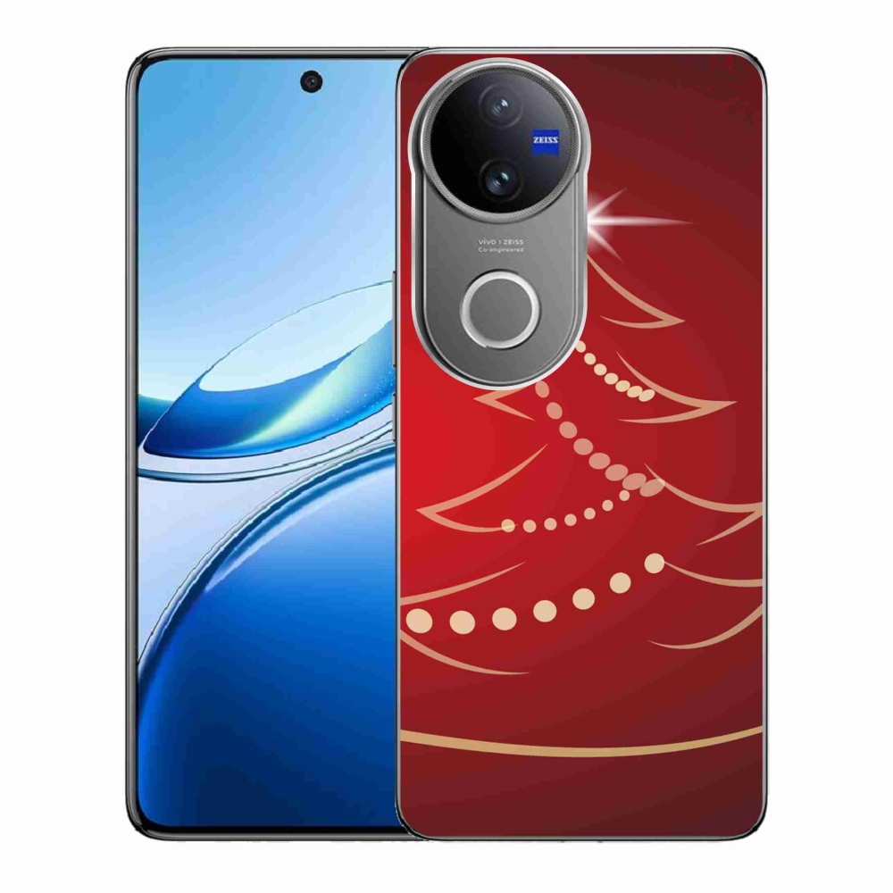 Gél borító mmCase a Vivo V50 5G-hez - karácsonyfa karikatúra