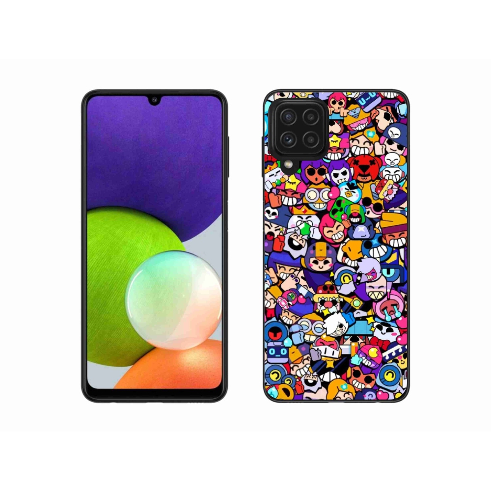 Gél borítás mmCase Samsung Galaxy A22 4G - verekedős csillagok 2