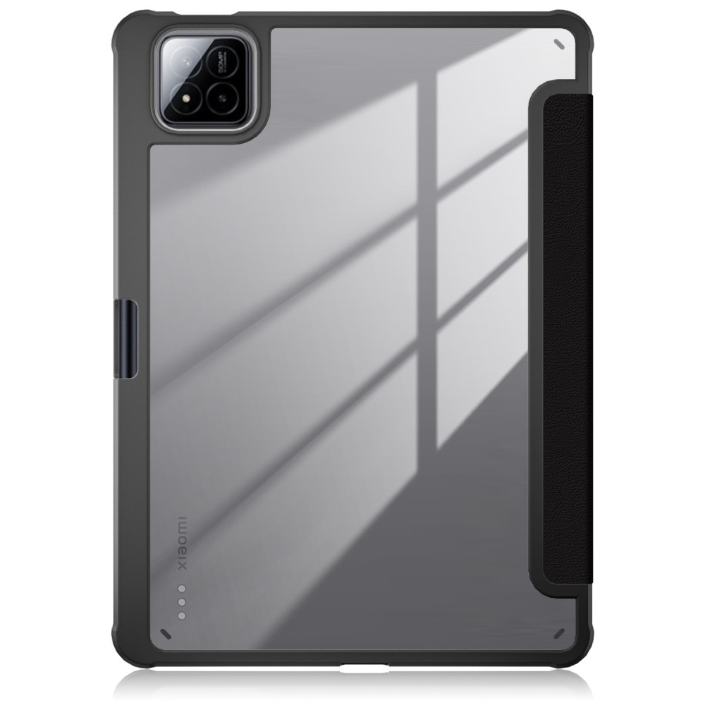 Mintás intelligens pozícionáló tok átlátszó hátlappal Xiaomi Pad 7/7 Pro tablethez - ne érintse meg