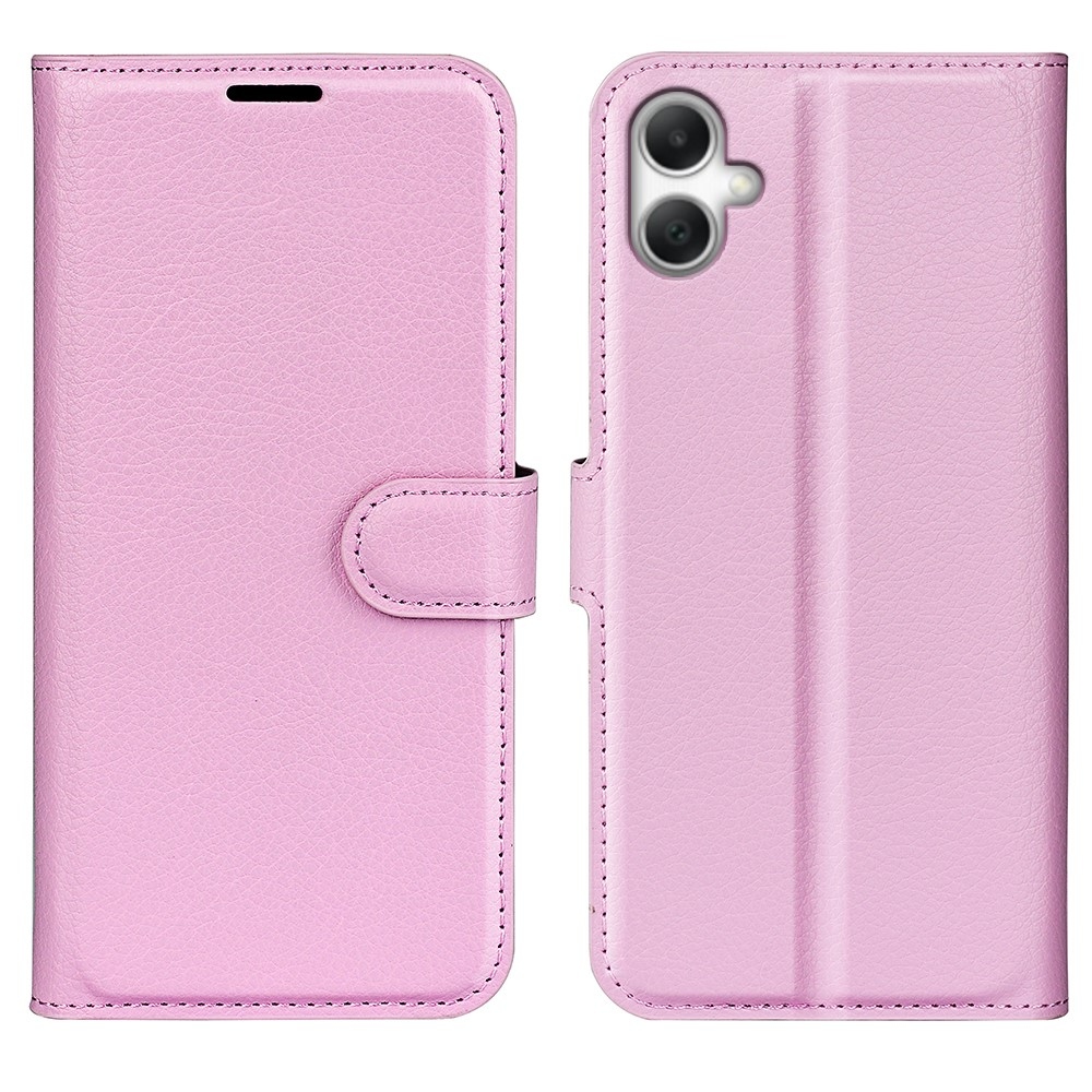 Litchi könyv tok Samsung Galaxy A07 4G - rózsaszínű