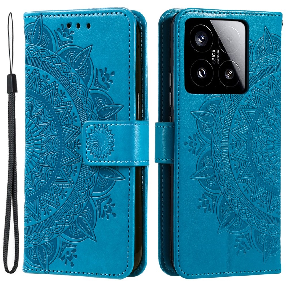 Mandala könyv tok Xiaomi 15-öshöz - kék