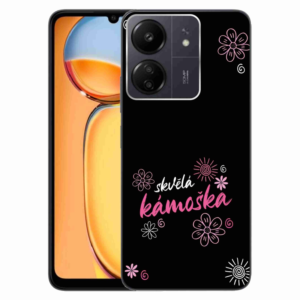 Gél borító mmCase a Xiaomi Poco C65/Redmi 13C - nagyszerű barát fekete háttérrel