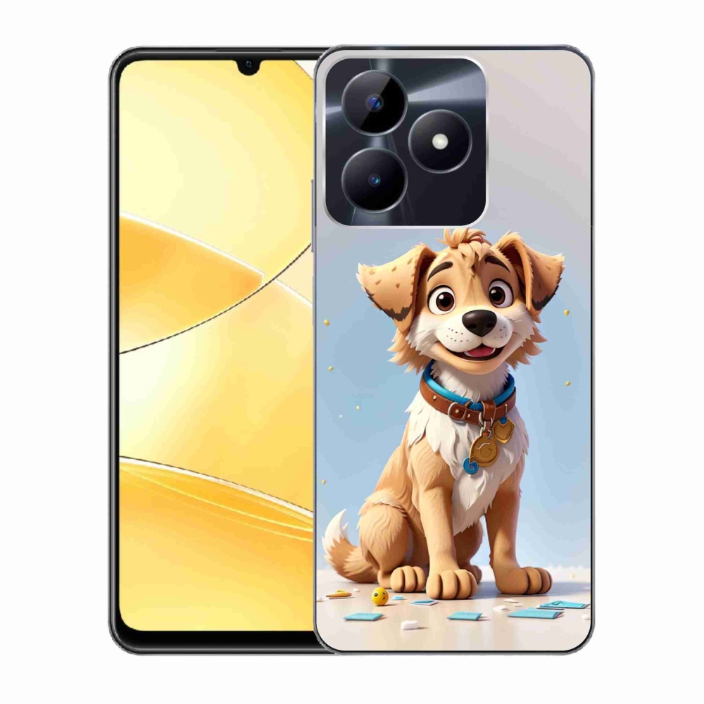 Zselés borítás mmCase a Realme C51/C53 készülékhez - rajzfilm kiskutya