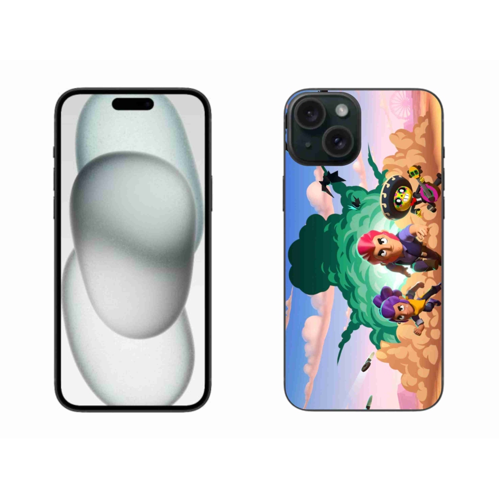Gél borítás mmCase iPhone 15 Plus készülékhez - verekedős csillagok