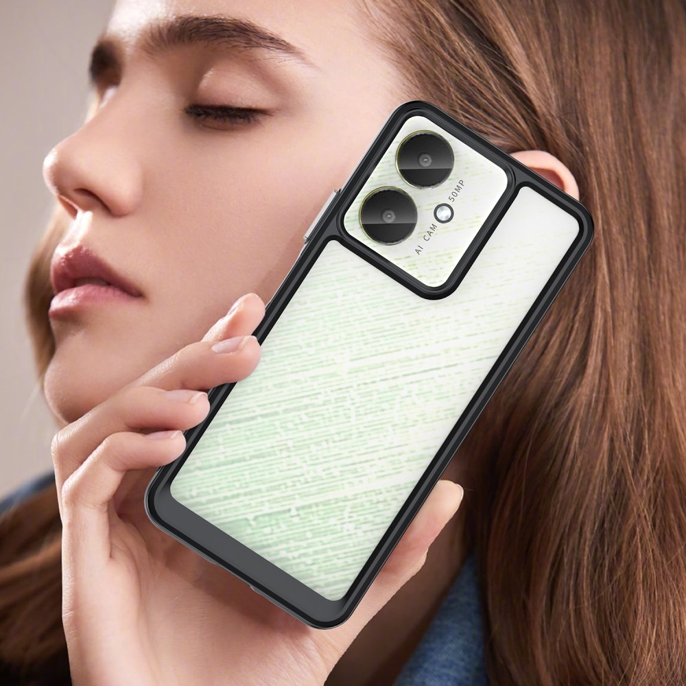 Gél tok rögzített hátlappal Xiaomi Redmi 13C 5G - fekete