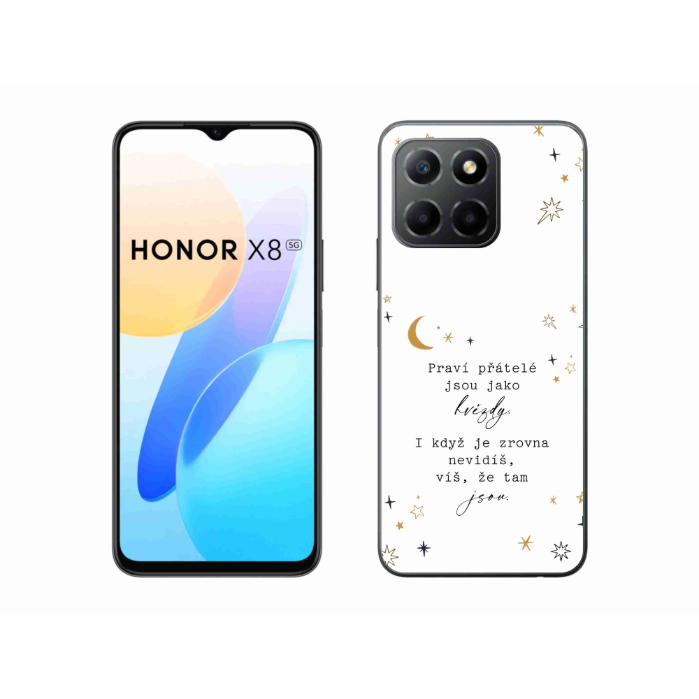 Gél borítás mmCase a Honor X8 5G/Honor 70 Lite 5G készülékhez - Idézet 6 fehér háttér