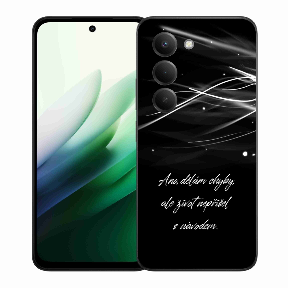 Gél borítás mmCase a Xiaomi Redmi 15 5G-hez - idézem fekete háttérrel