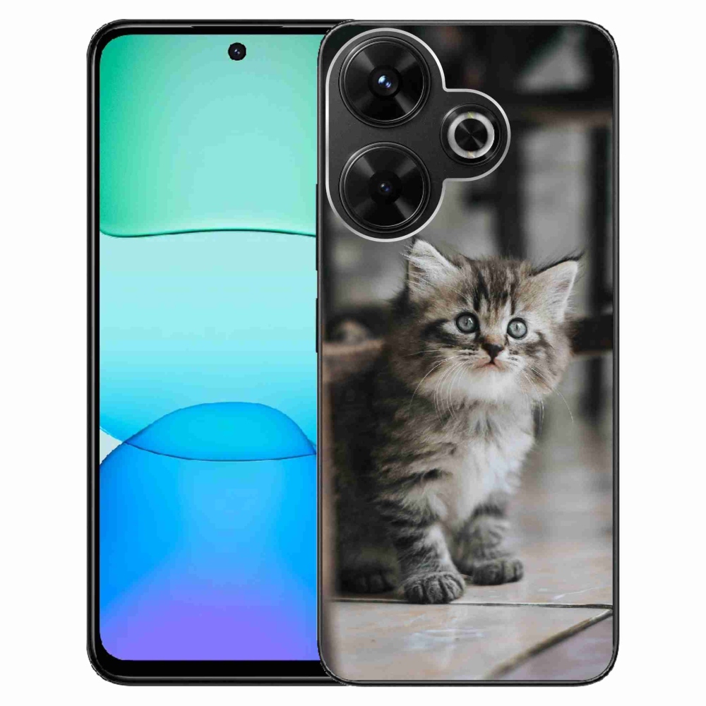 Gél borítás mmCase a Xiaomi Redmi 13 4G/Poco M6 4G - cica számára