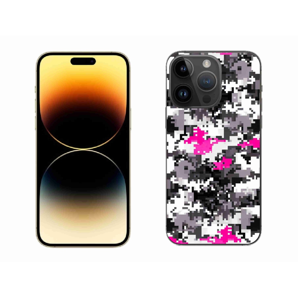 Zselés borítás mmCase iPhone 14 Pro Max készülékhez - terepszínű minta 4