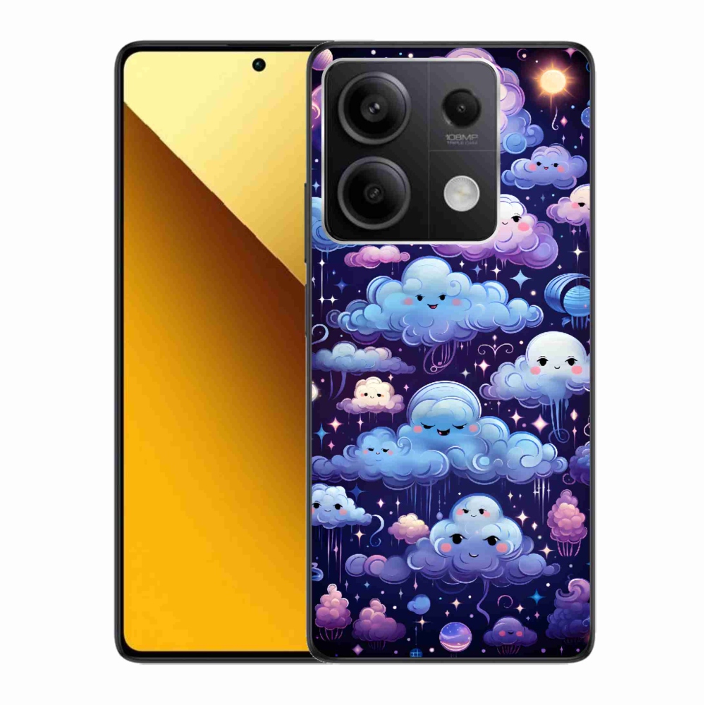 Gél borítás mmCase a Xiaomi Redmi Note 13 5G számára - felhők