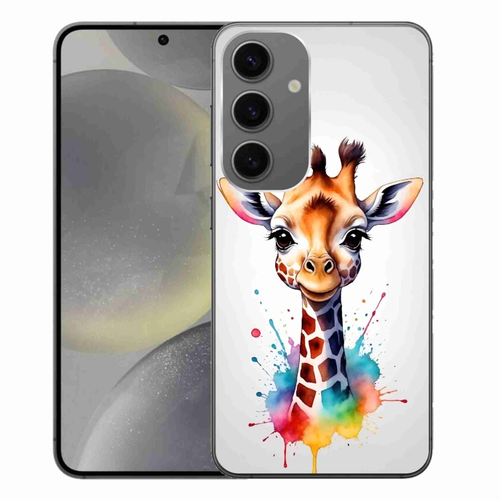 Gél védőhuzat mmCase Samsung Galaxy S24+ - zsiráf 1