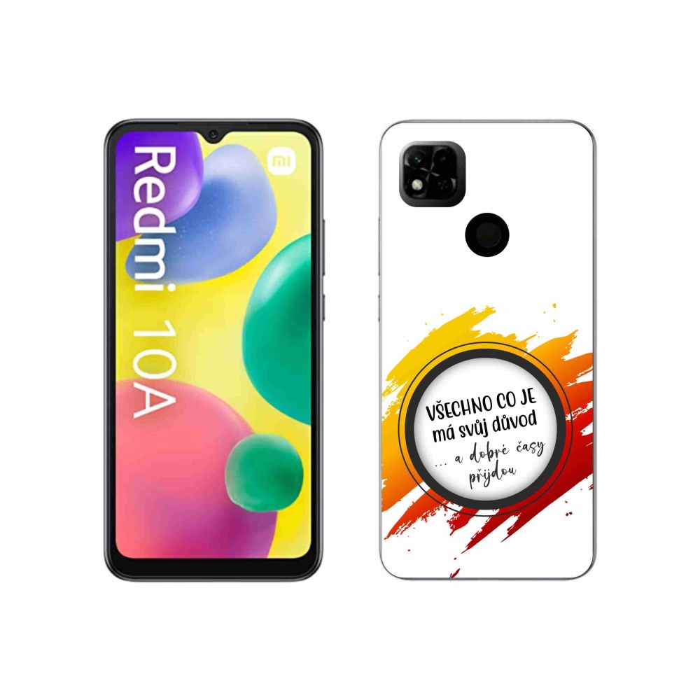 Gél borító mmCase a Xiaomi Redmi 10A - idézet 3 fehér háttérrel